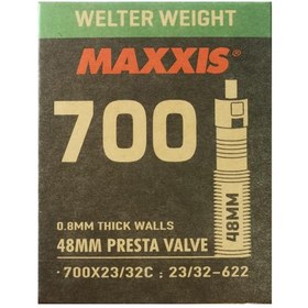 Resim Maxxis İç Lastik 700x23/32c 48mm İğne Sibop Siyah 