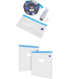 Resim Filament Vakumlama Poşeti+vakum Pompası 5 Poşet 1 Pompa 30x34cm 