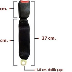 Resim Emniyet Kemeri Otomatik 3 Nokta Kumaşlı Arka Takım 