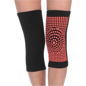 Resim Maiyame Siyah Nylon-spandex Otomatik Isıtıcı Knee Pad, Kısa Tip, L Beden - Ekstra Isı Ve Koruma Siyah 
