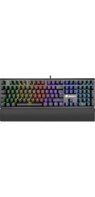 Resim Gamebooster G98 Spirit Rgb Blue Optik Switch Su Geçirmez Mekanik Siyah Gaming Klavye 