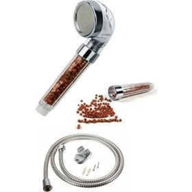 Resim Qniay Tasarruflu ve Arıtmalı Duş Başlığı Hortum Askı Aparatı Komple Set QNIAY898 