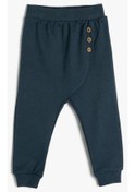 Resim Koton Erkek Bebek Jogger Eşofman Altı Düğme Detaylı Beli Lastikli Pamuklu 001 