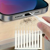 Resim 10 Parça Çok Amaçlı Toz Temizleme Seti, Şarj Portları, Hoparlörler ve Duş Başlıkları İçin - Elektronik Ürünler ve Ev Eşyaları için Güvenli Tüy/Kir Çıkarıcı Fırça Takımı 