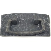 Resim Aspata Store Buğz Antika Tarz Dekoratif Pirinç Otantik Dövme Kapı Kulbu - 45X90 Mm, Oksit 