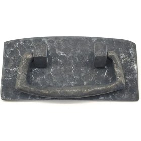 Resim Aspata Store Buğz Antika Tarz Dekoratif Pirinç Otantik Dövme Kapı Kulbu - 45X90 Mm, Oksit 