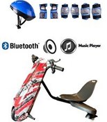 Resim Citymate Drift Car Bluetoothlu Kırmızı Elektrikli Kaykay Hoverboard - Kask Dizlik Hediyeli 