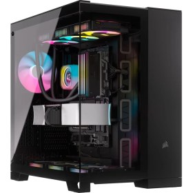 Resim CORSAIR iCUE LINK 6500X RGB Mid-Tower ATX Dual Chamber PC Case - Black (CC-9011269-WW) 