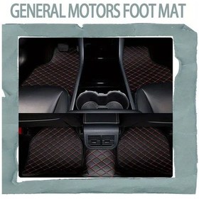 Resim Lumaworld Siyah Kırmızı Grid Line Fit Xpe Oto Paspas 1997 2002 Clio Dacia Duster Opel Corsa Dayanıklı Kaymaz 
