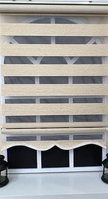 Resim StorBurada Zebra Stor Perde Sütlü Kahve Etek Dilimli Z-STB400V03 Sütlü Kahve 150 x 260 
