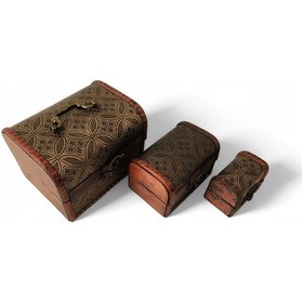Resim Üçlü Çin Sandık 3 Adet Sandık 