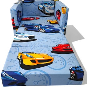 Resim LENSA HOME Çocuk Koltuğu Komple Sünger Katlanabilir Yataklı Mavi (0-6 YAŞ) 