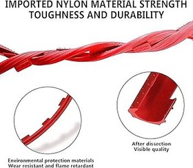 Resim 45,72 cm Kırmızı Alaşımlı Jant Koruyucuları - 16-20 inç Araba Tekerlekleri için 4 Parça Dekoratif Jant Şeritleri, Tüm Araç Modelleri için Kenar Koruma Halkaları, Stil ve Güvenliği Geliştirin 