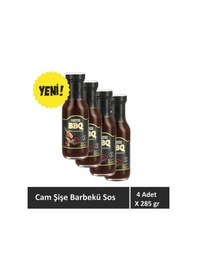 Resim Barbekü Sos Cam Şişe 4 Adet X 285 Gr 