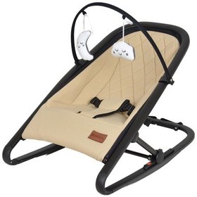 Resim Siesta Sallanır Katlanır. Ev Tipi Ana Kucağı Ayarlanabilir Yatış Tam Katlanır Bej 