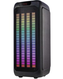 Resim TG Taşınabilir Bluetooth Hoparlör Led Işıklı Karaoke Ses Sistemi, Mikrofon Parti Veya Toplanti Anfisi 
