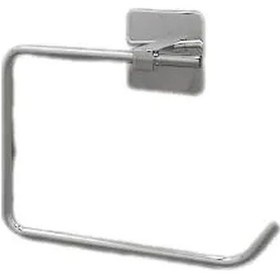 Resim Kare Krom Yapışkanlı Açık Tuvalet Kağıtlığı 16.5 x 12.2 x 11.2 CM 