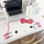 Resim Sanrio Karikatür Sevimli Tatlı Şekilli Fare Ped, Çift Taraflı Suni Deri, Kaymaz ve Kolay Temizlenebilir Ofis Masa Matı, Ofis ve E-Spor Masaüstü Dekorasyonu için Uygun, Cadılar Bayramı, Noel, Doğum Günü, Yeni Yıl için Mükemmel Hediye 