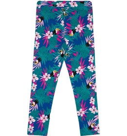 Resim Lovetti 8893 Kız Çocuk Tropical Parrot Desen Tayt Çok Renkli 