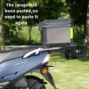 Resim 1 adet 57L/15.6 Galon Motosiklet Duffel Çantası - Altta Panelli, Yansıtıcı Şerit, Ayarlanabilir Omuz Askısı ve Montaj Donanımı ile Dayanıklı PP Malzeme - Açık Hava Yürüyüşü ve Kamp için Off-Road Bisiklet Bagajı, Motosiklet Çantası, Sağlam İnşaat 