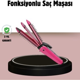 Resim AyrStore Saç Şekillendirici Maşa ve Düzleştirici 2’si 1 Arada 