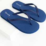 Resim Bermody Kadın Rahat Parmak Arası Lacivert Basic Plaj Terliği Flipflops 