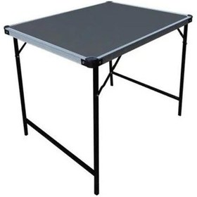 Resim Katlanır Kamp Masası Mdf 55 68cm Siyah 