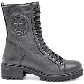 Resim Venüs Vns 1950852K Siyah Bayan Ayakkabı Çizme-Bot Bot (505406412) 