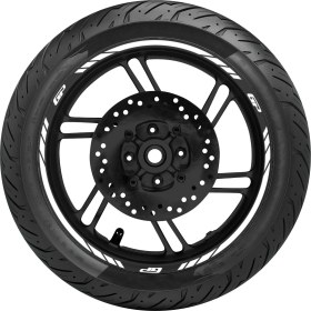 Resim GP Kompozit Universal Tek Jant Şeridi Reflektif Gri 15'' 