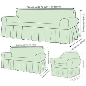 Resim Jakarlı Koltuk Örtüsü , Kanepe ,chester Örtüsü 3211 Taşgri Taş Gri 