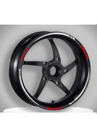 Resim Şık Tasarım Motosiklet Jant Şeridi Parçalı Beyaz Honda Pcx 125 150 2010-2021 Uyumlu Sağ-sol/ön-arka 