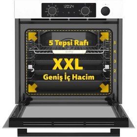 Resim Ank.fırın Steam Master Beyaz Cam Dij.saat 