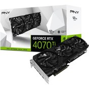 Resim PNY Geforce Rtx4070ti 12gb Tf Verto Led Triple Fan Vcg4070t12tfxpb1 Gddr6x 192bit Ekran Kartı 