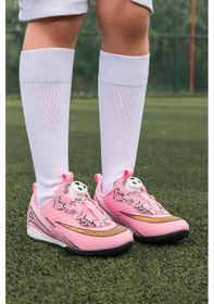 Resim Üniseks Yeni Nesil Mekanizmalı Futbol Halı Saha Ayakkabısı Pembe 