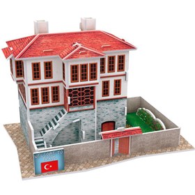 Resim 3D Puzzle Tarihi Türk Evi Maket (18 Parça) 