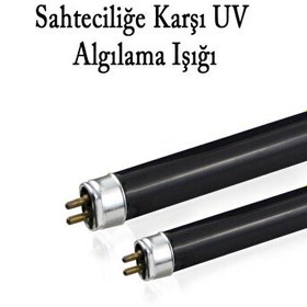 Resim Şahnet 4W T5 BLB Floresan Ampul Mor Işık 13.6 CM Para Makinesi Lambası 