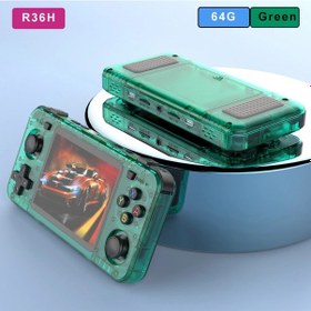 Resim Boyhom Yeni R36h Retro El Konsolu Açık Kaynak Linux Sistemi Klasik Oyun R36h Green 64g 