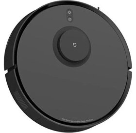 Resim Xiaomi S10T Robot Süpürge Akıllı Navigasyon Özellikli Siyah Malzeme ile Düz Zemin Temizliği 
