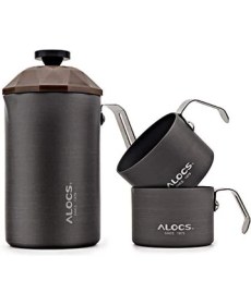 Resim Alocs Paslanmaz Çelik French Press 600 ml 