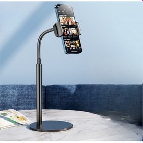 Resim 360 Ayarlı Metal Standlı Masa Üstü Metal Gövde Telefon Tutucu Telefon Standı 
