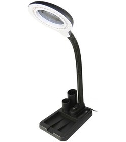 Resim Teltree Masaüstü Büyüteç Led Lambası 5x/10x Çift Lens 40 Led Işık Esnek Boyun Tasarımı 220v 6w Küçük Avrupa Standartı Diğer 