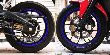 Resim Tam Tur Reflektif Mavi Supersport İç Jant Şeridi Sticker Çınar Extreme 