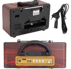 Resim MagicVoice MV-110BT USB - SD - FM - Bluetooth Destekli Nostaljik Radyo 