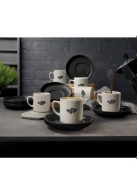 Resim Keramika Amour Kahve Takımı 12 Parça 6 Kişilik 22661 Beyaz 
