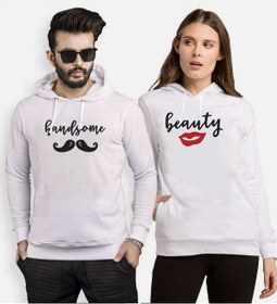 Resim Tshirthane Handsome Beauty Sevgili Kombinleri Kapüşonlu Kombini 