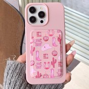 Resim Sahte Deri İnek Desenli Kart Tutucu Cep Telefonu Koruyucu Kılıf, Apple iPhone 6/7/8/X/Xs/Xr/Xs Max/11/12/13/14/15/16 Pro Max için uygun 