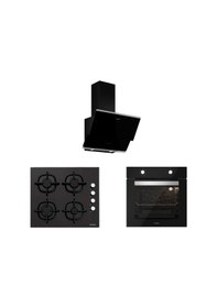 Resim Silverline BO65E1B01 - CS5343B01 - 3490 Oslo 60 Siyah Ankastre Set 