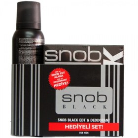 Resim Snob Black Edt 100 ml Erkek Parfüm Seti 6242546731190 
