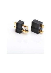 Resim Robotistan Mini T Plug Batarya Konnectörü Kırmızı (Erkek-Dişi Set 