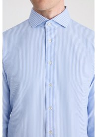 Resim Ds Damat Slim Fit Mavi Çizgili Gömlek 5hf02hd01186m Çok Renkli 